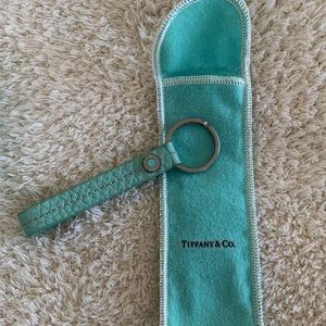 Tiffany & Co Snap Loop Leather Key Chain